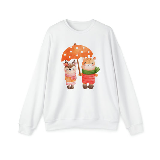 Fall Animal Unisex Drop Shoulder Sweatshirt