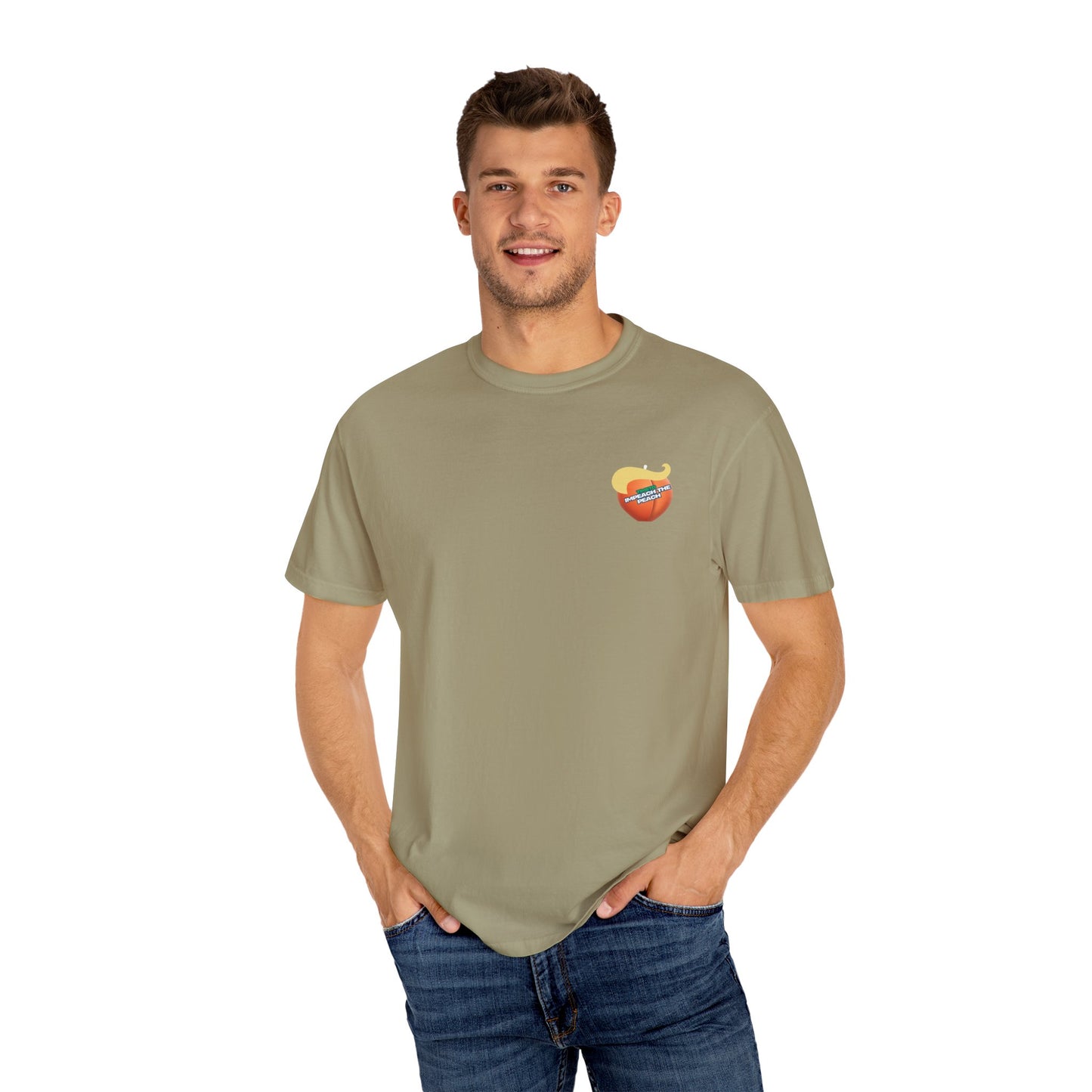 Graphic Tee Impeach the Peach Unisex T-shirt for Trump Haters