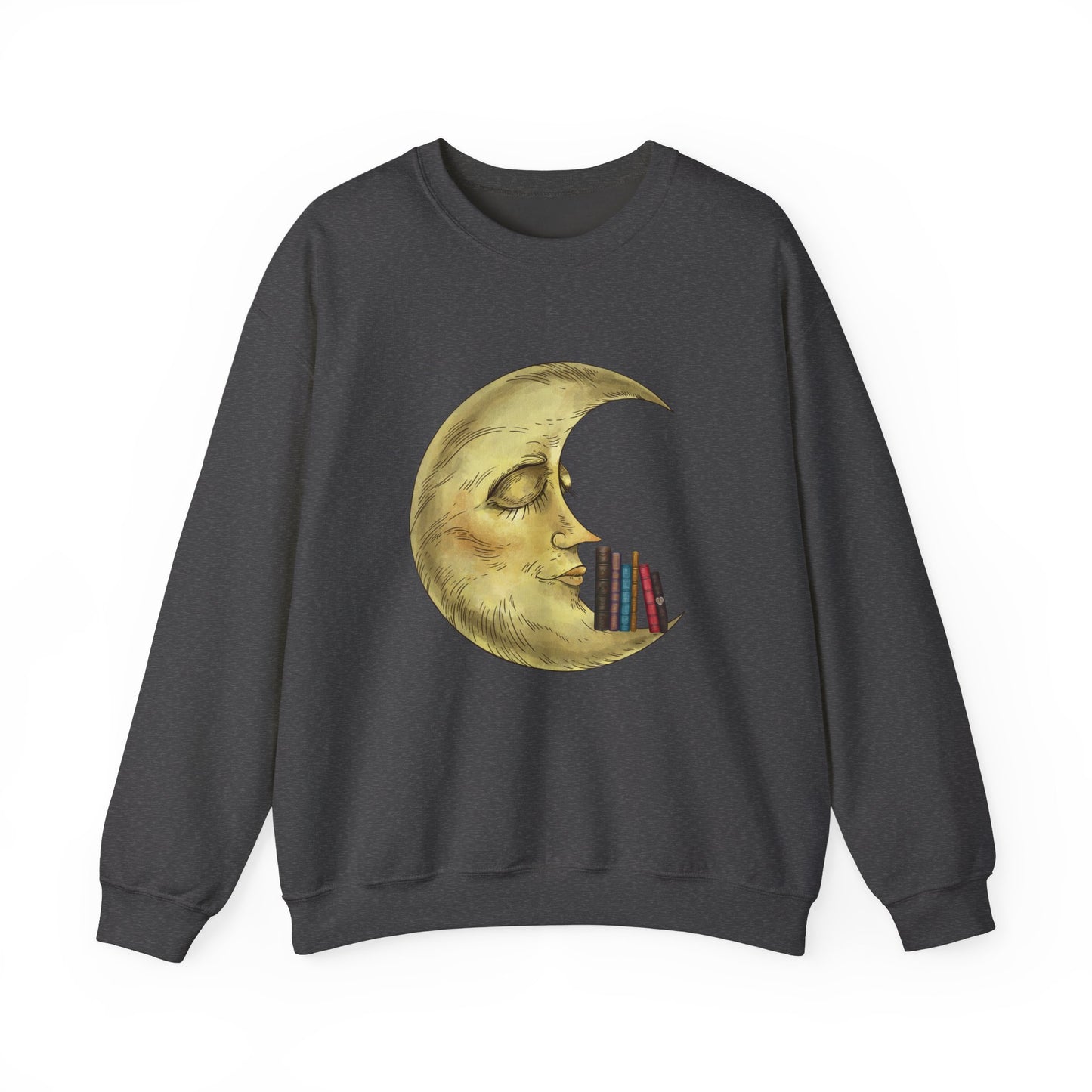 Crewneck Sweatshirt - Bookworm Late Night Reads Design