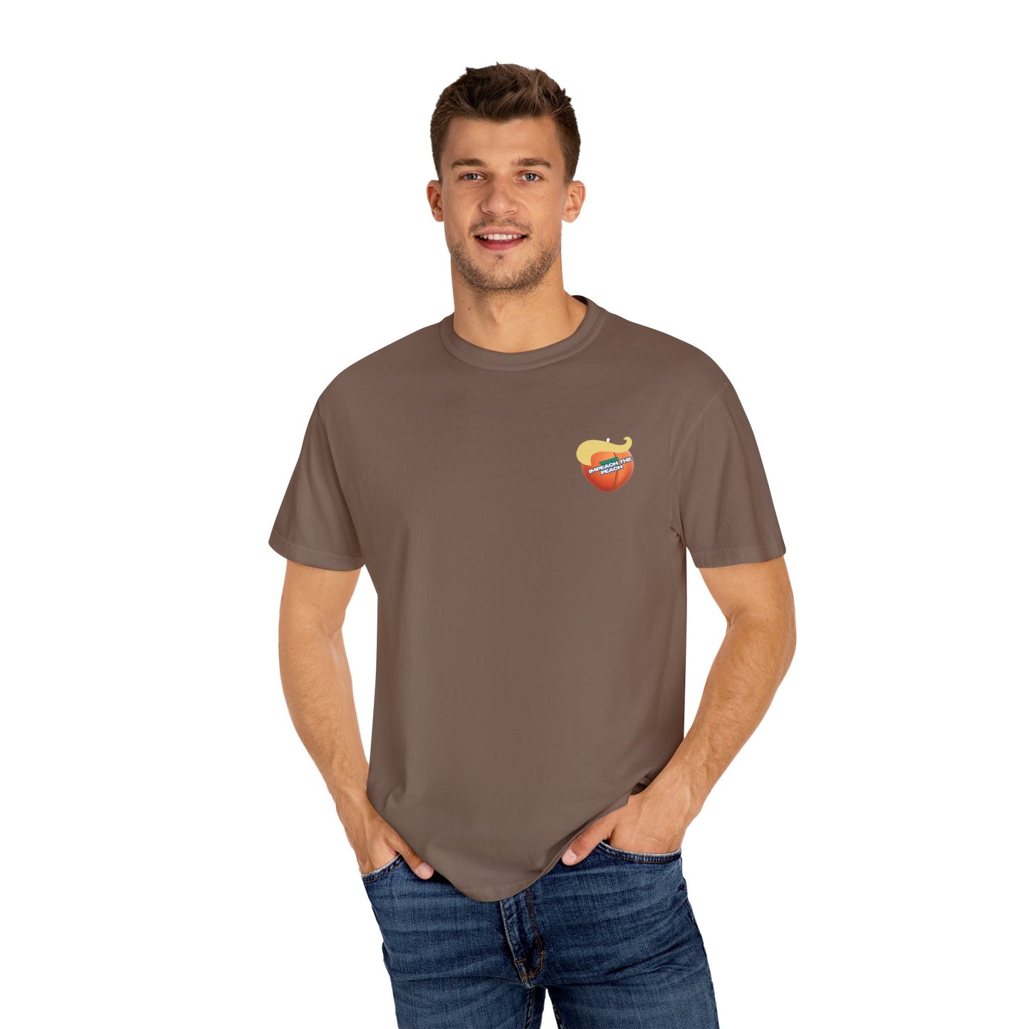 Graphic Tee Impeach the Peach Unisex T-shirt for Trump Haters