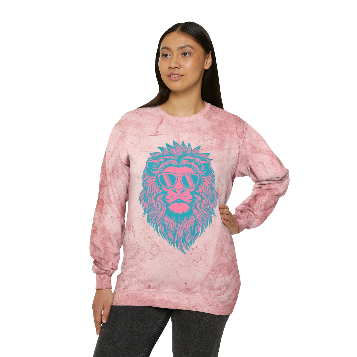 Hear Me Roar Unisex Color Blast Crewneck Sweatshirt