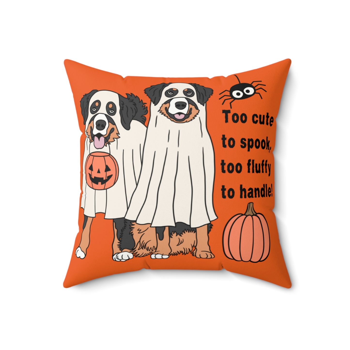 Halloween Dog- Bernese Mountain  Themed Pillow, Cozy Home Decor, Funny Pet Decor, Fall Gift, Cute Pillow for Dog Lovers