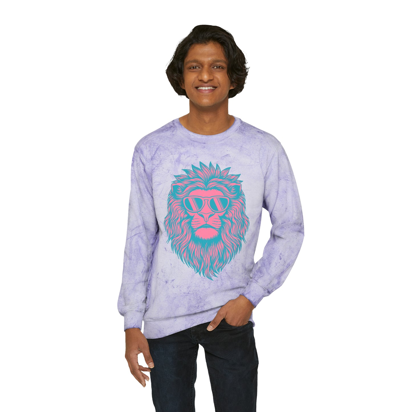Hear Me Roar Unisex Color Blast Crewneck Sweatshirt