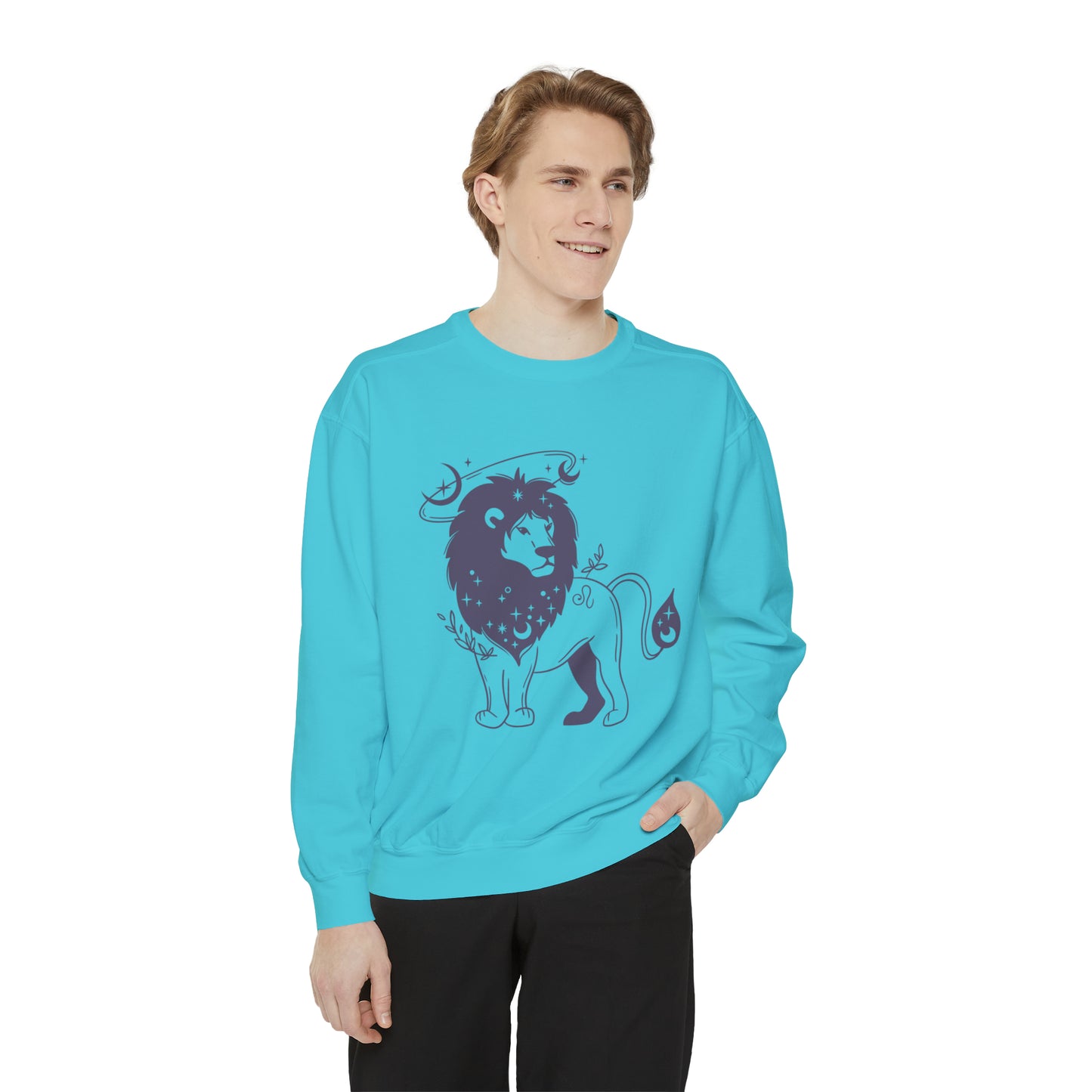 Celestial Splendor Astrology Shirt - Your Gateway to Cosmic Style! Unisex Garment-Dyed Sweatshirt
