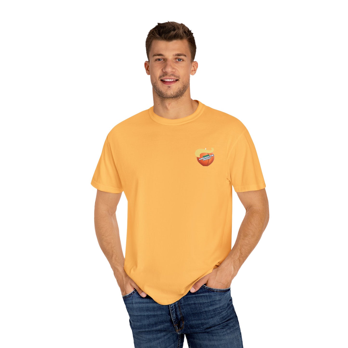Graphic Tee Impeach the Peach Unisex T-shirt for Trump Haters